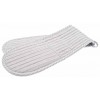 County Ticking Suffolk Grey buttoned seat pad 